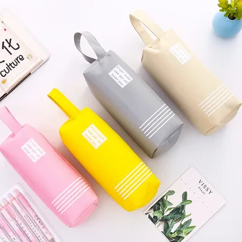 

LoveFrom 1pcs/lot Multi-Function Pencil Large Capacity Double-Layer Student Fresh Storage Bag Stationery Office School Supply