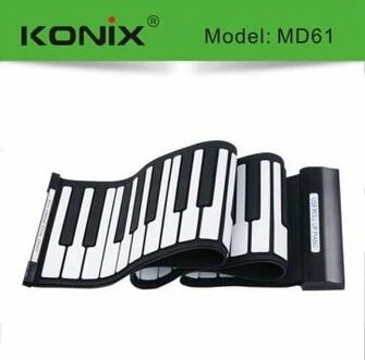 USB 61 Ключ MIDI гибкий силиконовый электронный рулонный пианино|piano material|piano laptoppiano