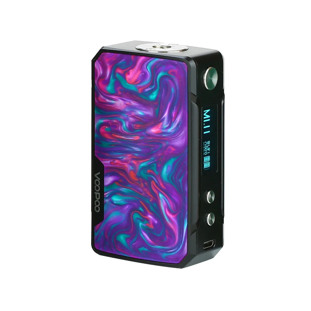 VOOPOO DRAG 157 Вт TC бокс мод контроль температуры электронная сигарета 157 Вт 18650 коробка мод Vape Pro 0,05-3,0 катушка против Drag 2/Mini - Цвет: B-Purple