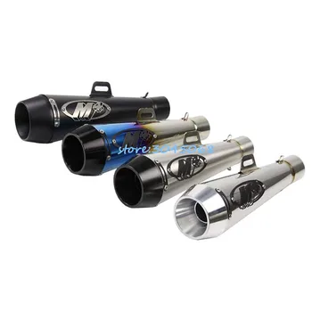 

Inlet 51mm Universal Motorcycle GP Exhaust M4 Racing Muffler Pipe For Honda CBR500 CBR1000 Yamaha R6 R25 R1 Kawasaki ZX-6R ZX10R