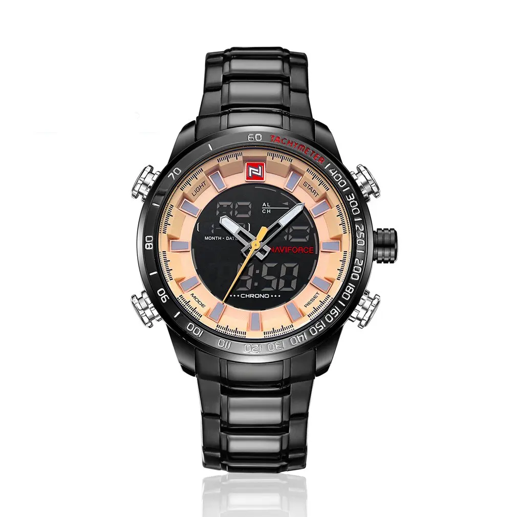 

NAVIFORCE Top Brand Men Military Sport Watches Mens LED Analog Digital Watch Male Army Stainless Quartz Clock Relogio Masculino