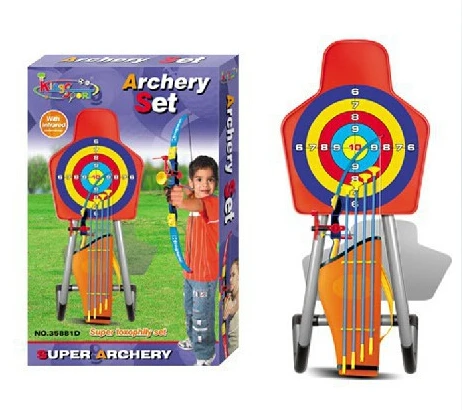 

Outdoor toy Shooting game Infrared sight bow + arrow + target + dorlach sets parent-child toy safe fun archery sport child gift