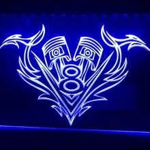 Светодиодный неоновый светильник R094 V8 Piston Beer Bar Pub Club