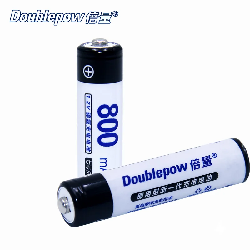 

Doublepow 8pcs AAA800mA 1.2V Ni-MH Rechargeable Battery in Actual High Capacity Battery Cell