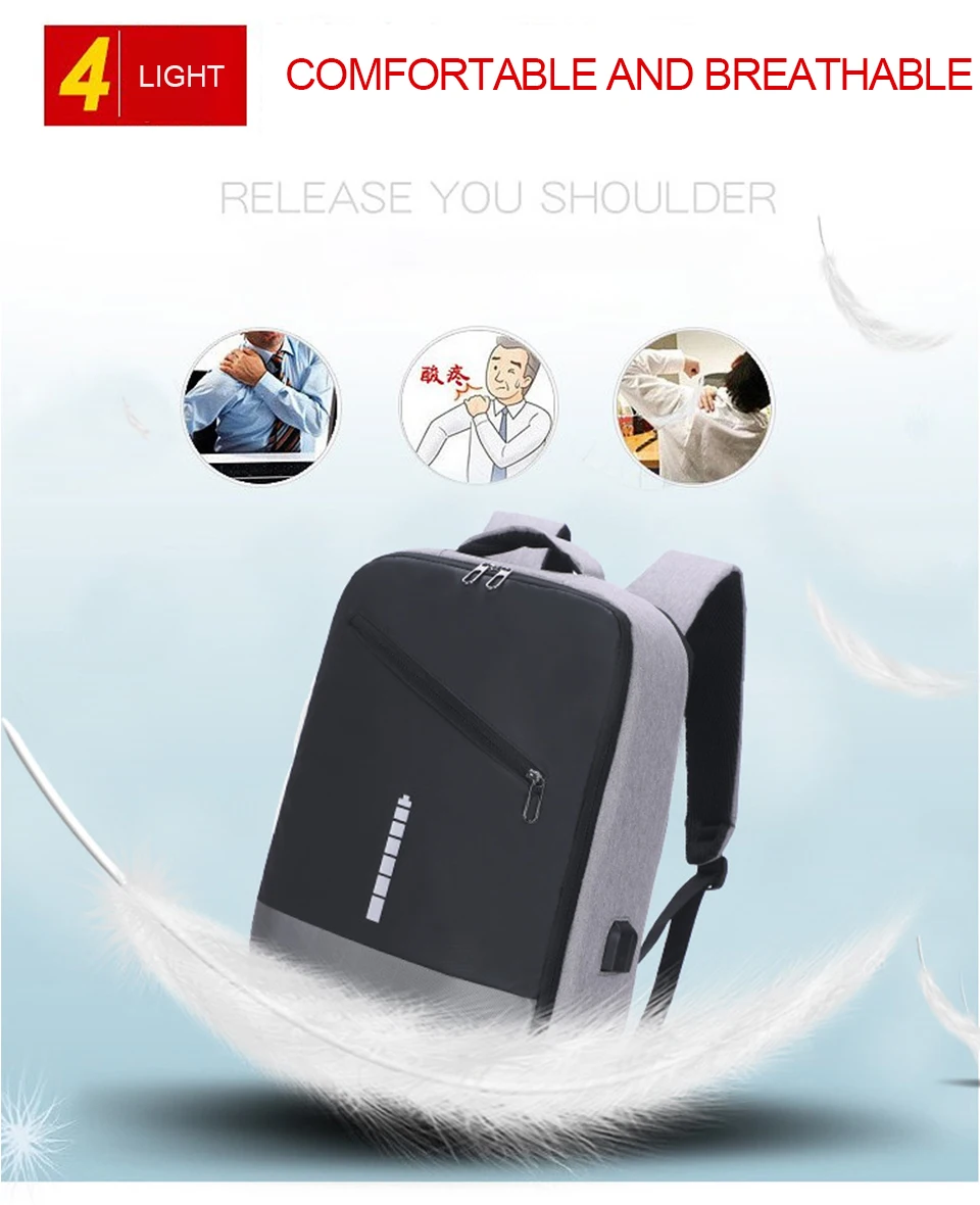 Travel Backpack Large Capacity Backpacks Men Laptop 17 Inch Backpacking 15.6 Notebook Male Bagpack Women Female School Back Pack (9)