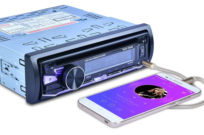 ESSGOO 1 Din стерео аудио Радио CD dvd-плеер Bluetooth Hands Free MP3 FM AM RDS 4x52 Вт AUX USB SD DC12V Авторадио