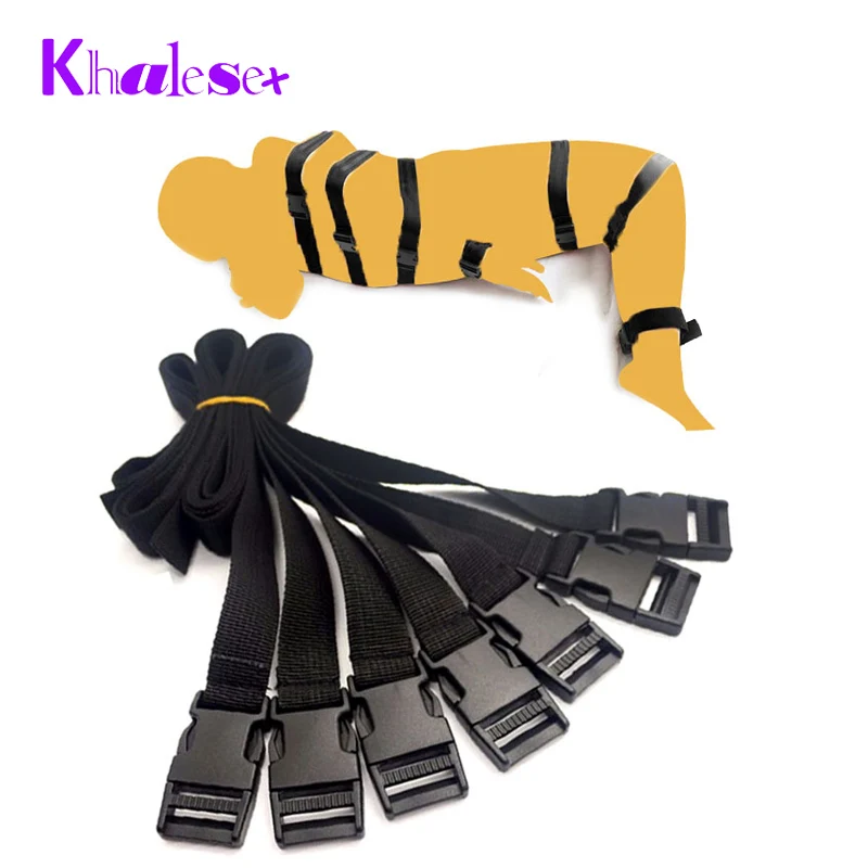 Khalesex 7 Pcs Set Sex Bondage Adjust Kit Adult Sex Toys For Couple