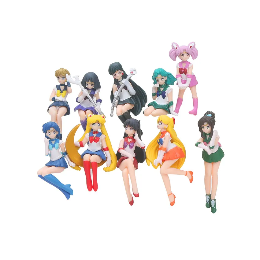 

5pcs/set 5CM Japanese Anime Sailor Moon Figures Tsukino Usagi Table Decoration PVC Action Figure Model Toys