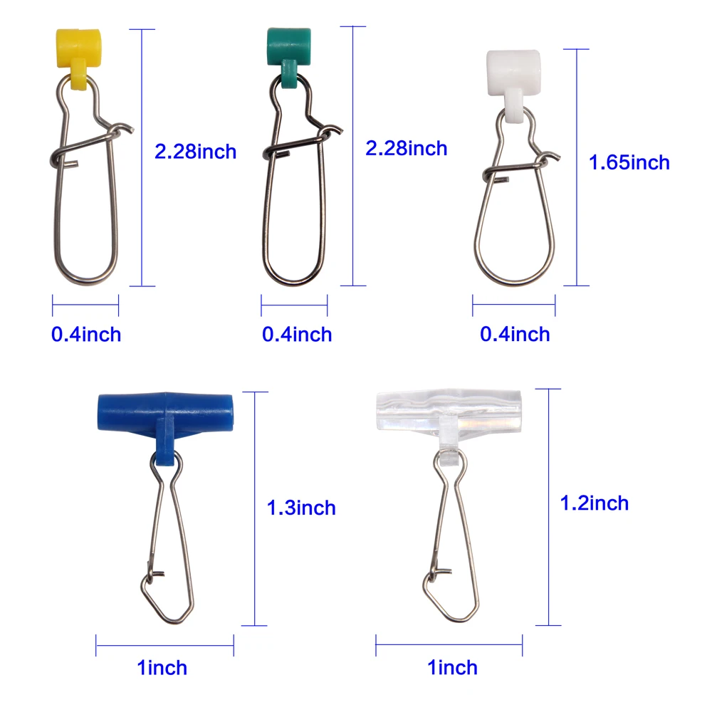 Shaddock Fishing 25 шт./кор. рыболовное грузило скольжения зажимы пластиковая головка поворотный с Duo замок из нержавеющей стали хороший набор защелок