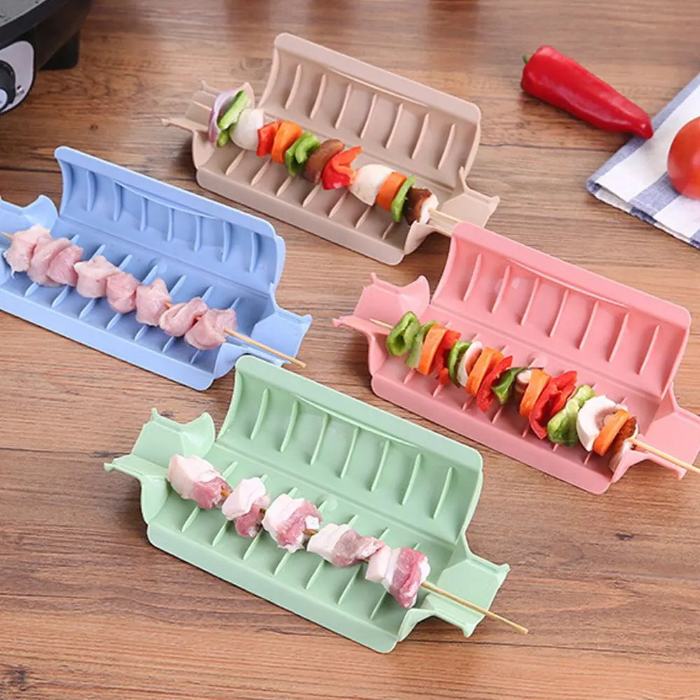 

Creative Kebab Maker Quick Easy Barbecue Meat Skewer Machine Non-slip BBQ Grill Utensil Accessories Tools