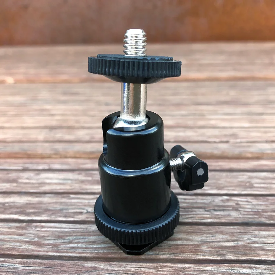 

TiYiViRi Aluminum 360 Swivel Camera Mini Tripod Ball Head 1/4" Screw Mount For DSLR Camera Tripod Ballhead Stand Accessories