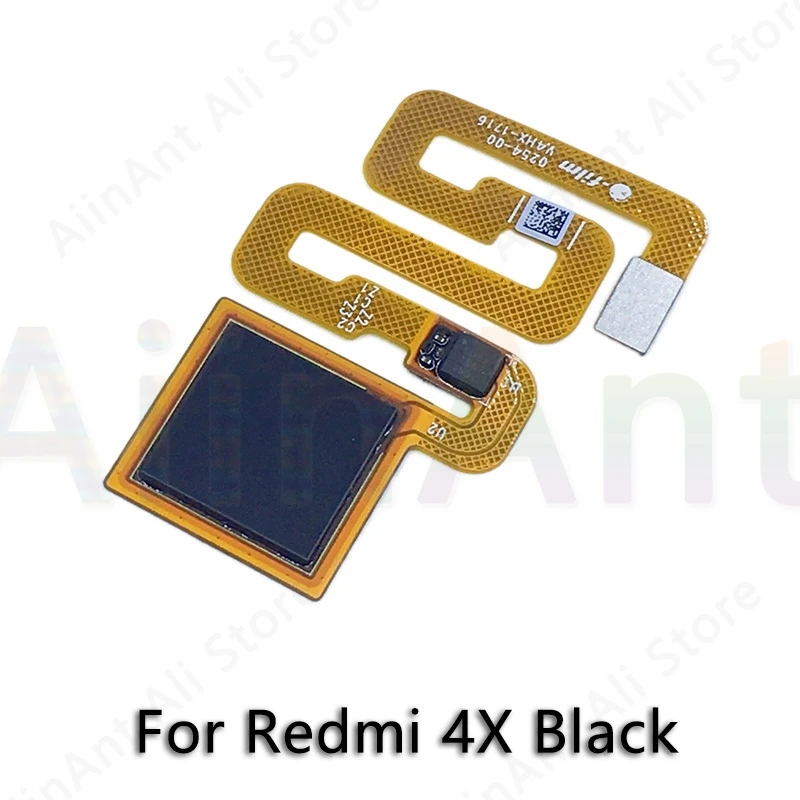Оригинальная Кнопка возврата домой датчик отпечатков пальцев гибкий кабель для Xiaomi Redmi Note 4 4x Global Pro датчик отпечатков пальцев - Цвет: For Redmi 4x Black
