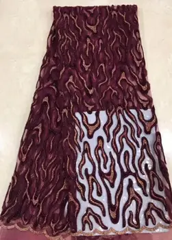 

Nice looking L-91414 african wedding french lace fabric Embroidery lace fabric super quality with velevt