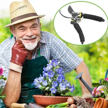 

Pruning Shears Professional Sharp Bypass Hand Pruner Shears with Safety Lock Tree Trimmers Secateurs LKS99