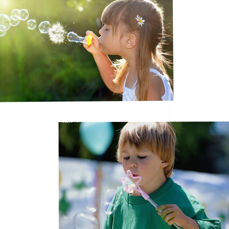6PCS/lot Blowing Bubble Soap Tools Toy Bubble Sticks Set Bubble Blower Machine Outdoor Bubble Toys for Kids Children Day Gifts