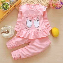 BibiCola/комплект одежды для маленьких девочек; сезон весна-осень; детский спортивный костюм; Комплект для девочек; Детские повседневные Костюмы; одежда для маленьких девочек; костюм; одежда