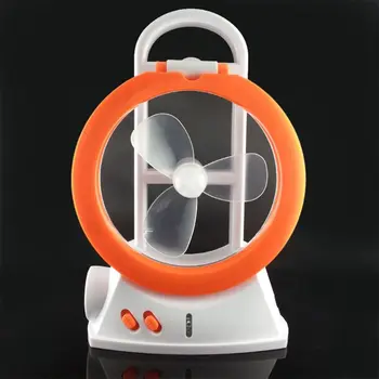 

3-In-1 Multi-Function Fan Lamp 24LEDs Desk Table Light Rechargeable Flashlight For Indoor Outdoor