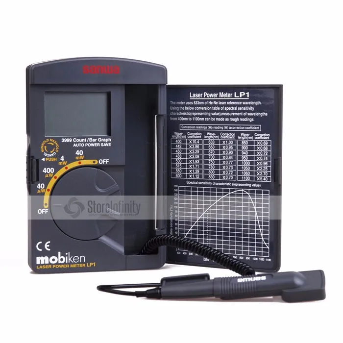 

Digital SANWA LP1 Optical Laser Power Meter 40mW 400~1100nm range optical sensor Original Japan