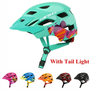 

Boys Girls Outdoor Bike Helmet Cycling Skating Cartoon Bicycle Helmet Children High Density Sport Safety Cap with Tail Light