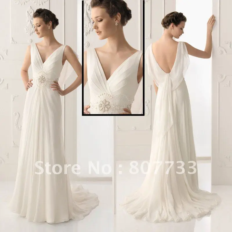 Free Shipping 2012 J0090 Sexy V Neck Gorgeous Beaded Chiffon Beach