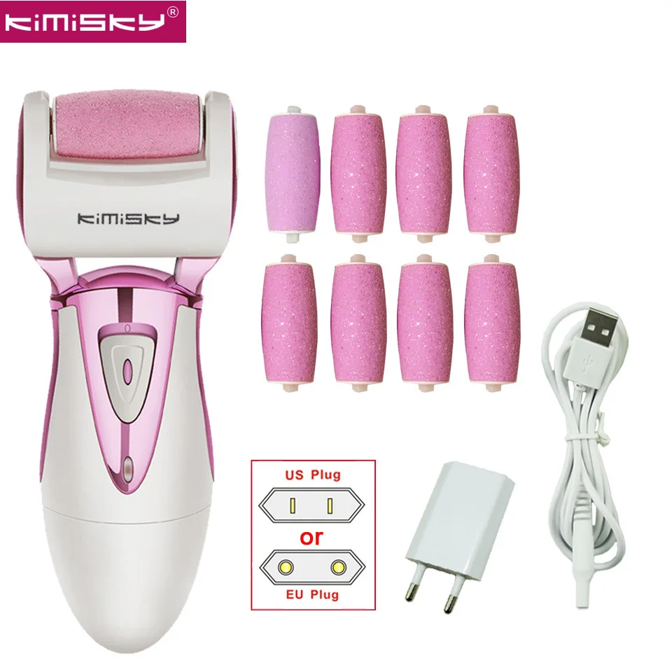 KIMISKY Rose Electric Pedicure Tools Foot File Vibrator Pies Callos