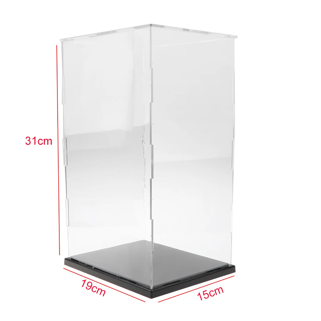 19x15x31 cm Acrylic & Plastic Figures Model Transparent Display Show Case Small Acrylic Box Doll Machine Collection Display Box