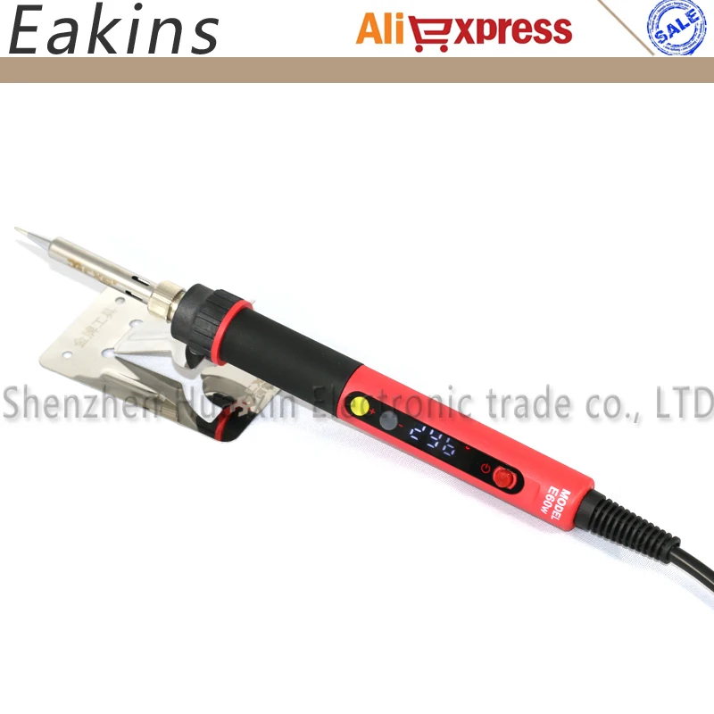 

New EU plug CXG E60W Adjustable Constant temperature Soldering iron LCD Digital Rapid warming