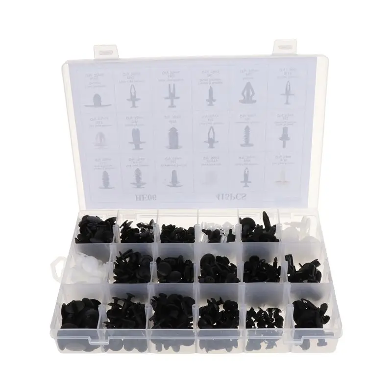 

18 Kinds Mixed 415PCS Auto Fastener Car Universal Bumper Fixed Clamp Push Type Clip for Automobile Series Fastener