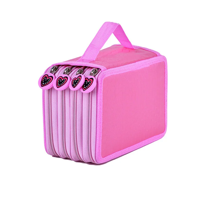 Cute Kawaii Penalties School Pencil Case 36/48/72 Holes Penal Pencilcase 3/4 Layers Multifunction Large Pen Box Stationery Pouch