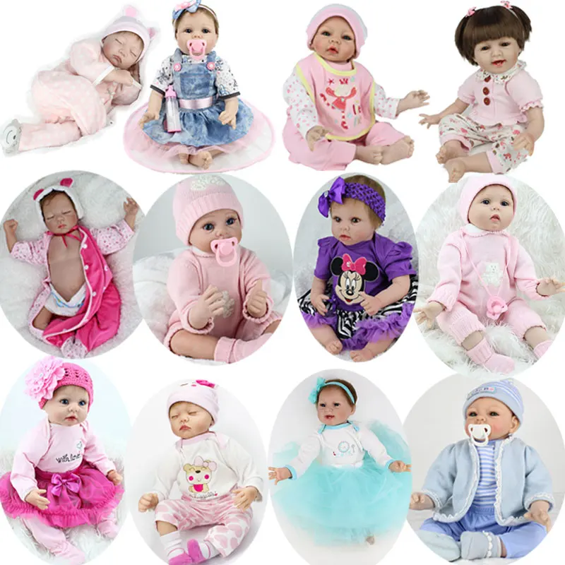 NPK Doll 55cm Girl Reborn Doll 22inch Silicone Reborn Baby Doll Bonecas Reborn Lifelike Newborn Juguetes Babies Toys Brinquedos