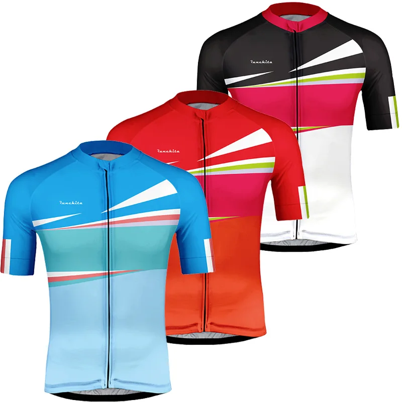 

Maillot ciclismo hombre Jersey RUNCHITA 2019 summer short sleeve cycling jersey Pro bike MTB jersey hombre jersey hombre verano