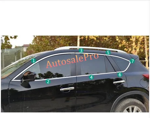 Верхние и нижние стальные чехлы на пороги рамы для Mazda CX 5 2015 2014 2013 2016|steel window