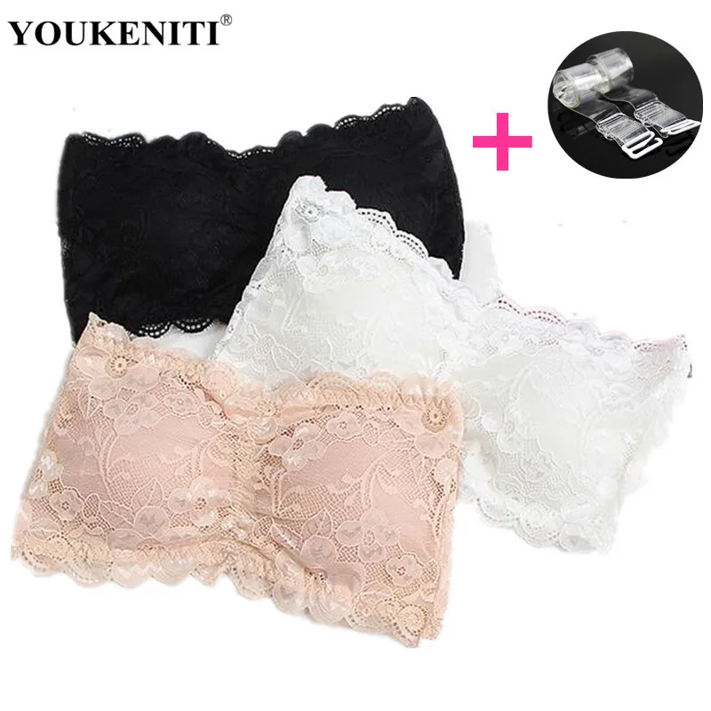 YOUKENITI Lace Sexy Bra Bust Anti light Gather Wrapped Chest Bra
