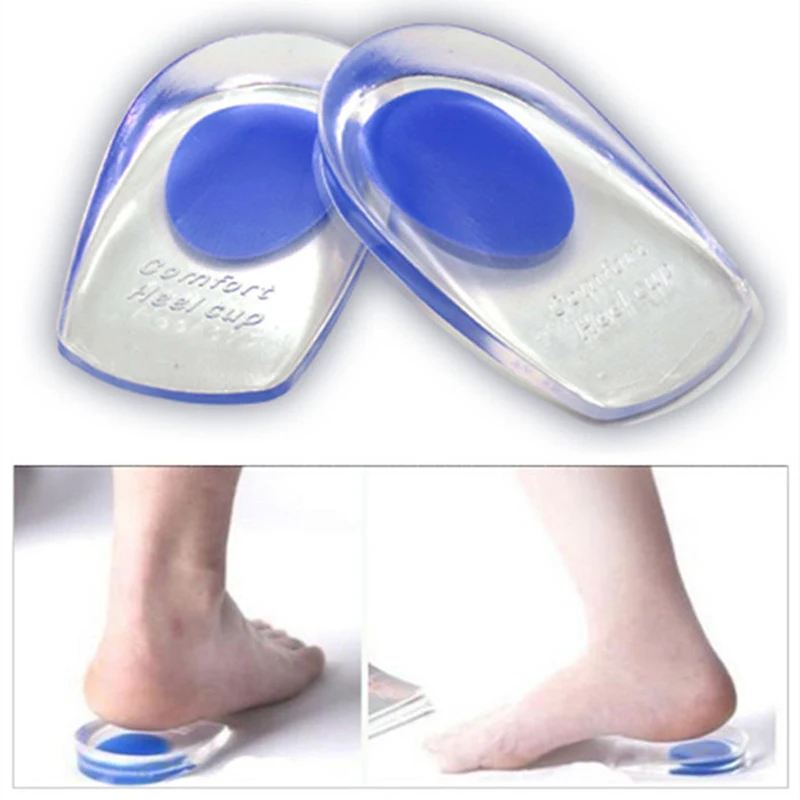 1 Pair Palmilha Silicone Gel orthopedic insoles Massag Cushion Foot Care pad for 