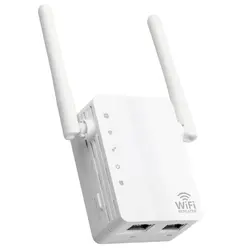 Мини маршрутизатор Wi-Fi с функцией репитера двойные антенны сети порты 2dBi 300 Мбит/с Wi Fi Ретранслятор беспроводной Range Extender ЕС Plug