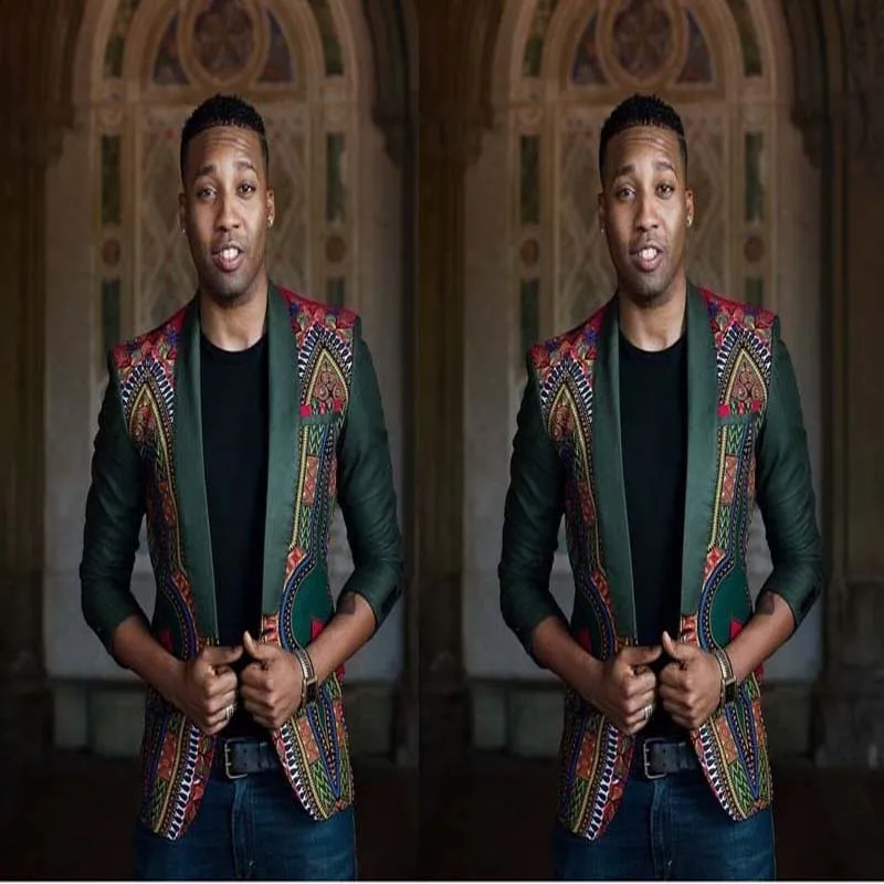 Africa Clothing National Style Printed Ethnic Suit Jacket New Design A Button Blazers Bazin Dashiki Clothes Party | Тематическая