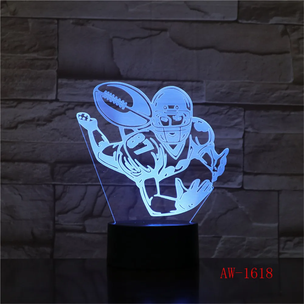 Светодиодный 3d-ночник для бег единорог с 7 цветов свет украшения дома светильник в форме лошади подарок удивительный Декор челнока AW-1620