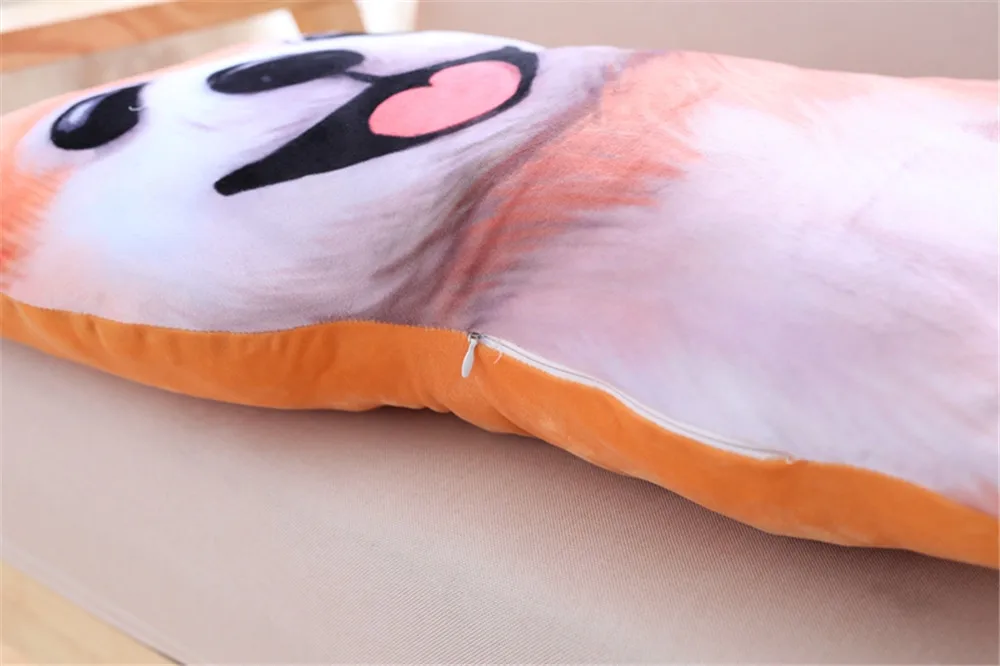 Fancytrader 3D Animal Corgi Plush Pillow Shiba Inu Dogs Toy Cartoon Pomeranian Dachshund Stuffed Doll Creative Decoration 90cm14