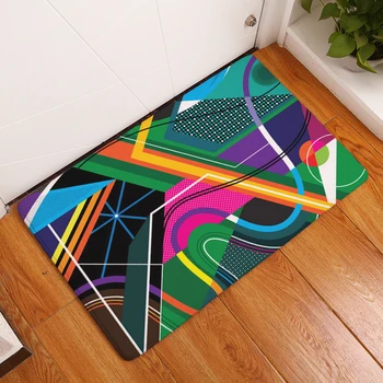 

2018 New Fashion Creative Rugs Washable Psychedelic geometry Carpet Mats Bedroom Non-Slip Floor Mats Area rug for living room