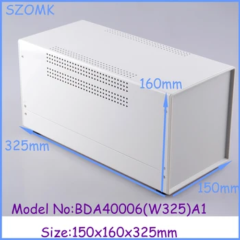 

(1pcs)150x160x325mm szomk new electronic project box pcb holder electrical box metal enclosure switch box iron electronics box