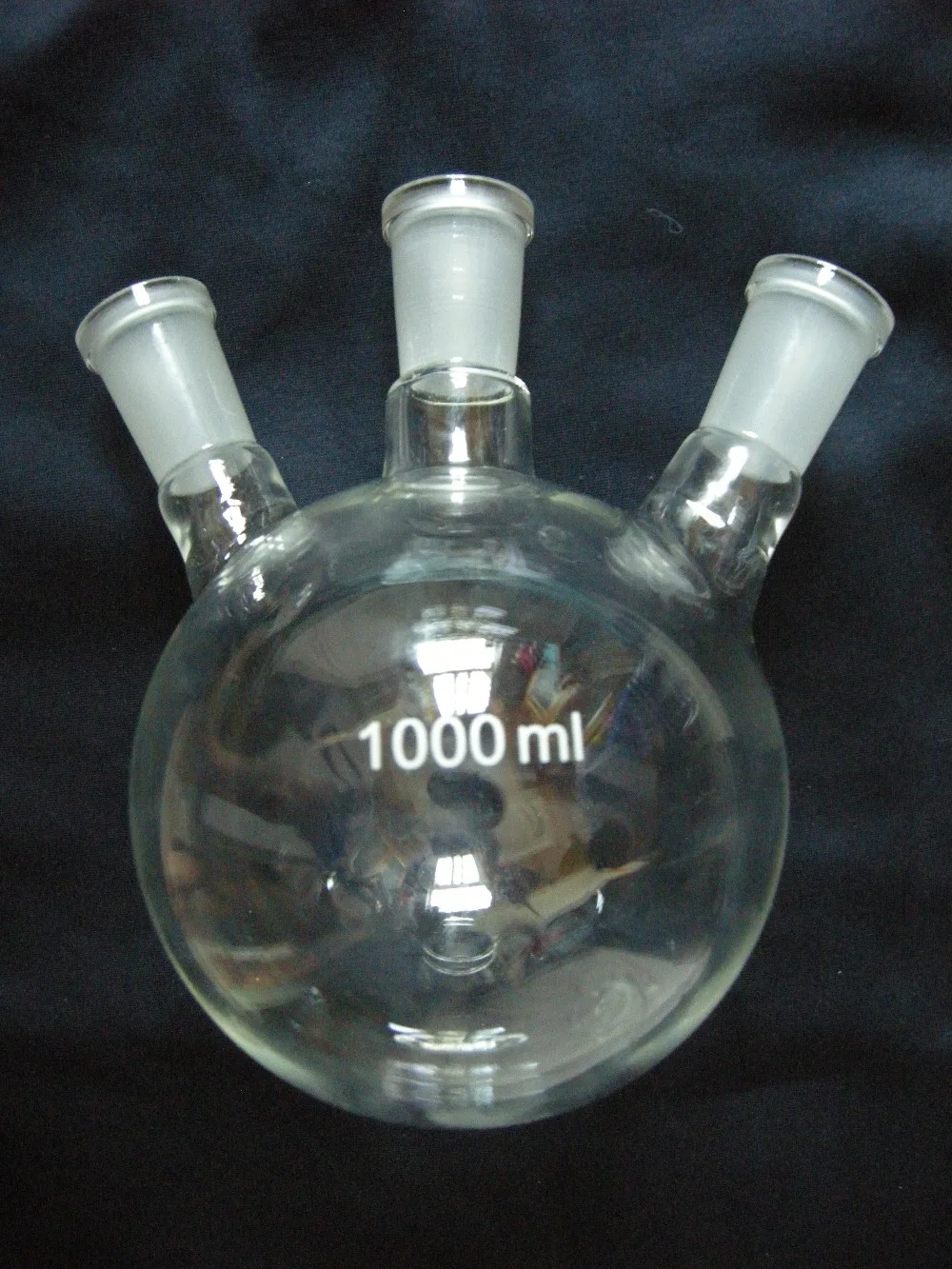 3 neck round bottom glass flask 1000ml, 24/40 lab glassware on