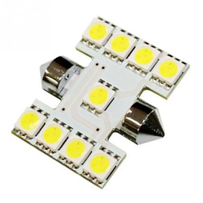 1 шт. 31 мм C5W C10W C3W DE3021 6428 Festoon 9 led 5050 smd автомобильный светильник для номерного знака, авто корпус, интерьерные купольные лампы для чтения