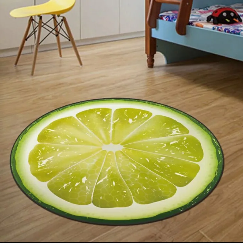 

Cute 3D Print Fruit Carpet Children Cartoon Blanket Round Mat Swivel Chair Pad Crawling Mats Custom Rug Drop shopping