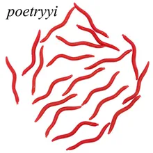 POETRYYI 10pcs/20pcs 4cm 0.24g/pc soft bait carp fishing lure silicone bait Smell red worm lures para pesca fishing tackle 30 POETRYYI 10pcs/20pcs 4cm 0.24g/pc soft bait carp fishing lure silicone bait Smell red worm lures para pesca fishing tackle 30