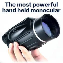 Охотничий монокуляр 13x50 с большим обзором, мощный удобный телескоп, прибор для наблюдения точечных целей, монокуляр для просмотра