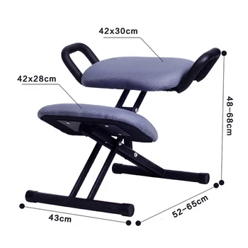 

29%,Ergonomical Designed Kneeling Chair Stool Handle Height Adjust Office Knee Chair Ergonomic Correct Posture Chair RandomColor