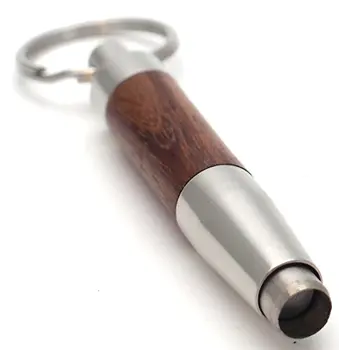

New 1pcs Stainless Steel & Wood Cigar Punch