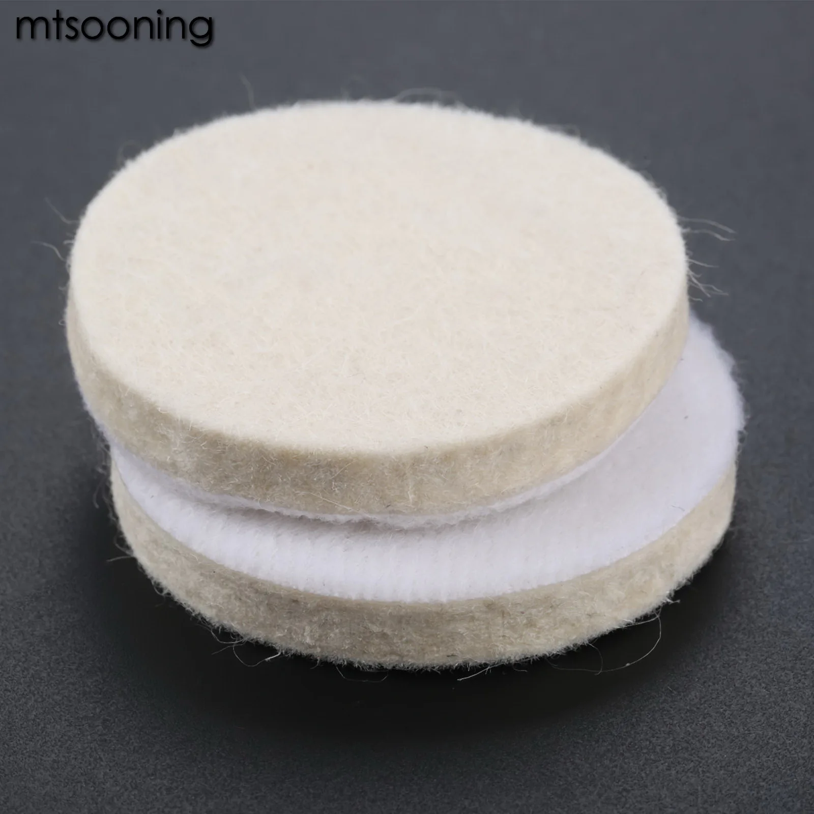 2pcs 2" Inch Polishing Pad Wool Grinding Buffing Polishing Wheel Disk Sheets Polish Disc for Drill Dremel Rotary Tool 50mm