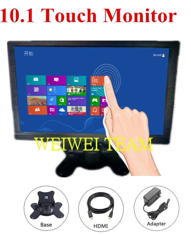 

10.1 Inch 1280*800 IPS HDMI Capacitive Touch Screen LED Monitor Industrial VGA/AV USB Computer PC Car Display