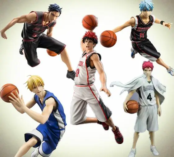 Экшн-фигурки Kuroko no Basuke Taiga Daiki Tetsuya Ryota ПВХ Коллекционная модель игрушка фигурки